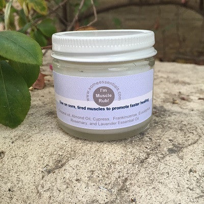 Muscle Rub lotion to soothe tired, sore muscles.